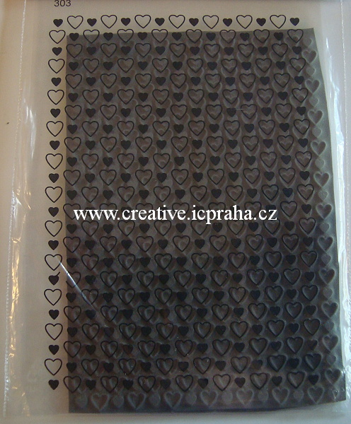 štoček Srdíčka 93x132mm. - 303